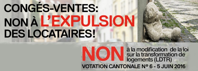 Votations du 5 juin: NON à une nouvelle attaque pernicieuse contre les locataires!